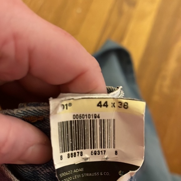 LEVI’S • premium the original 501 “93 stretch straight jean” • size 44 X 38” - Picture 4 of 17